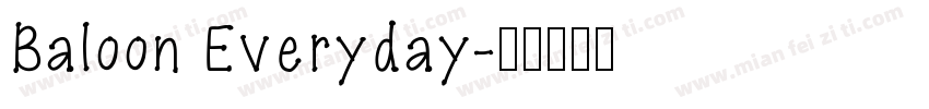 Baloon Everyday字体转换